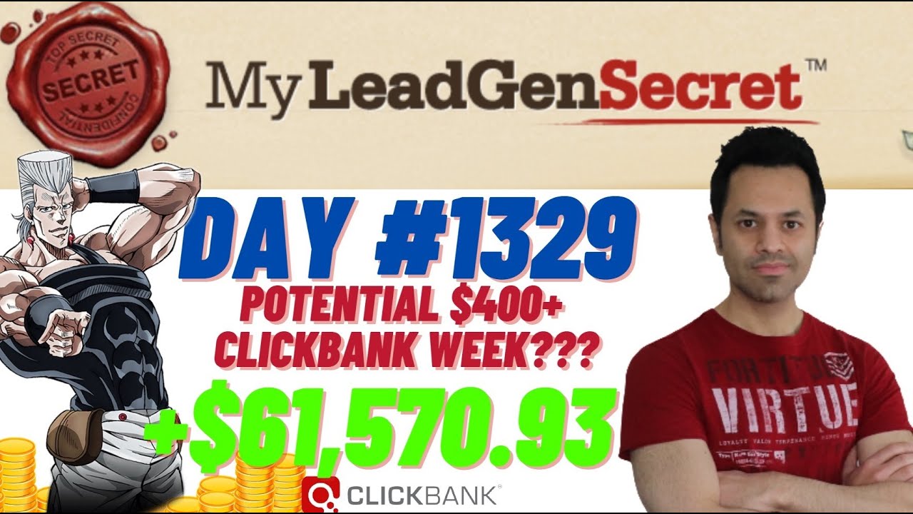 POTENTIAL $400+ Clickbank Week?!...My Lead Gen Secret Case Study Results 2025 (Day #1329)