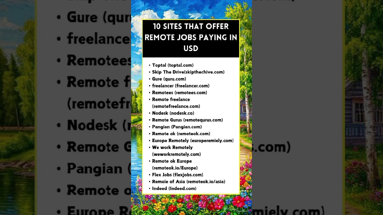 Remote Jobs Online 2025