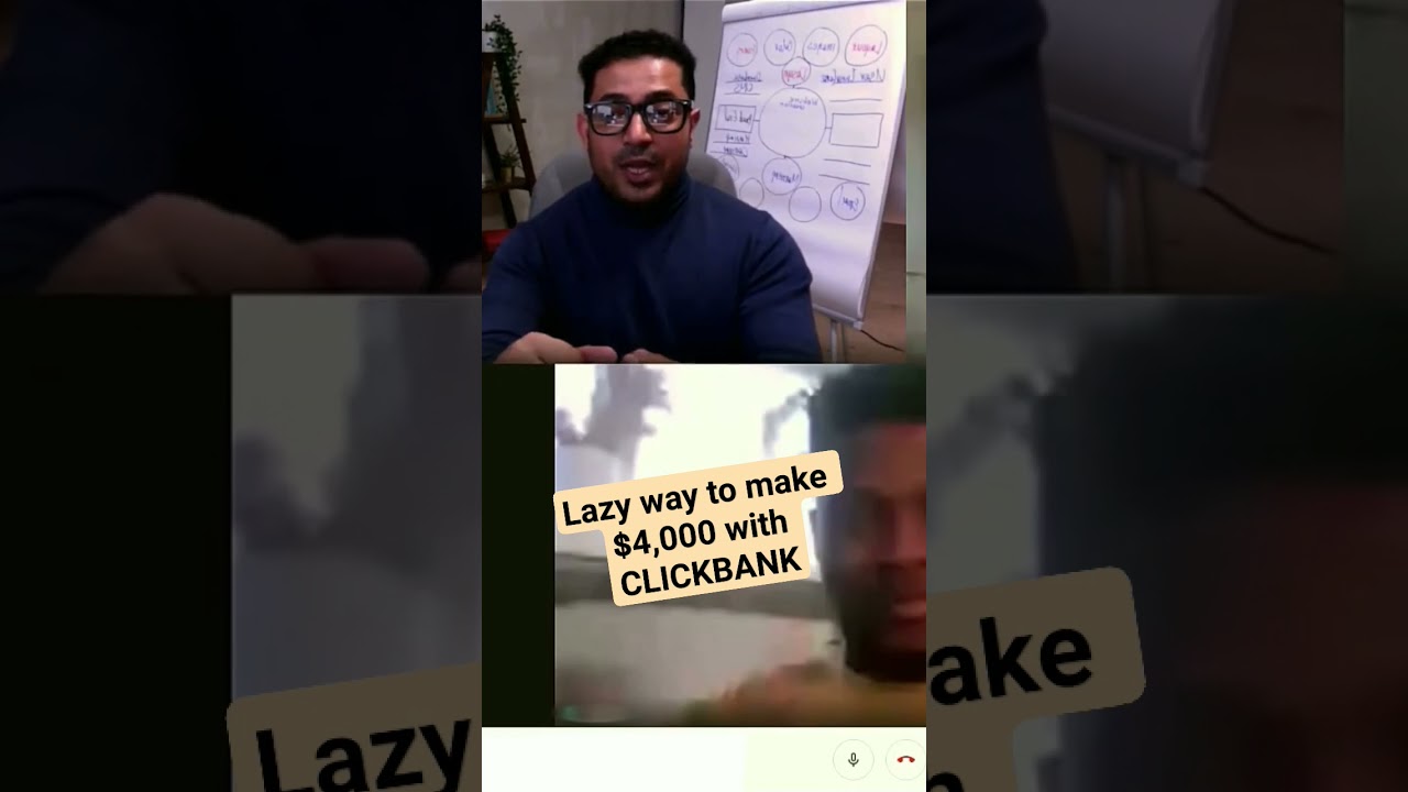 Lazy way to make $4,000 With ClickBank. #makemoneyonline #marketing #business #entrepreneur #shorts