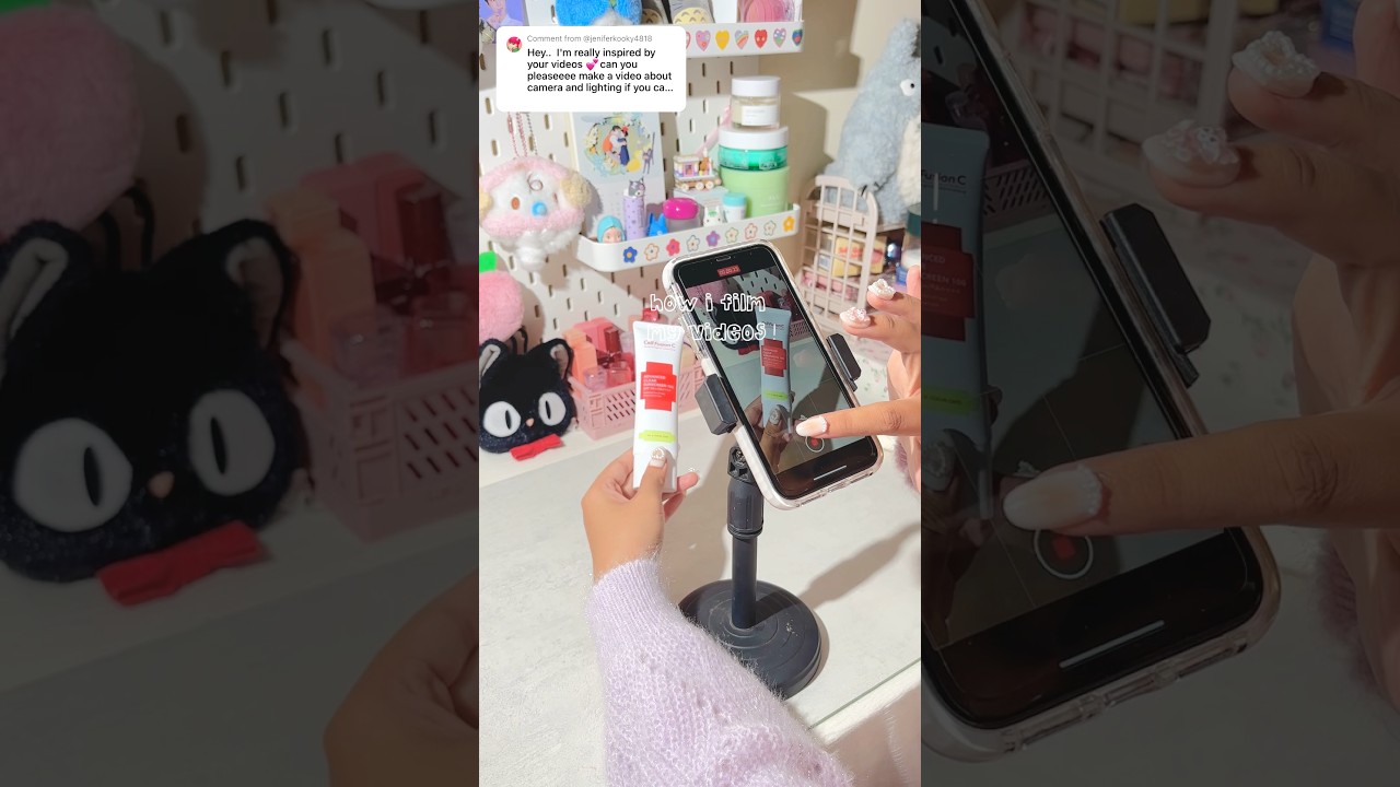 how i film my videos #tips #contentcreator #aesthetic #tutorial #beauty #creator #ugc #shorts