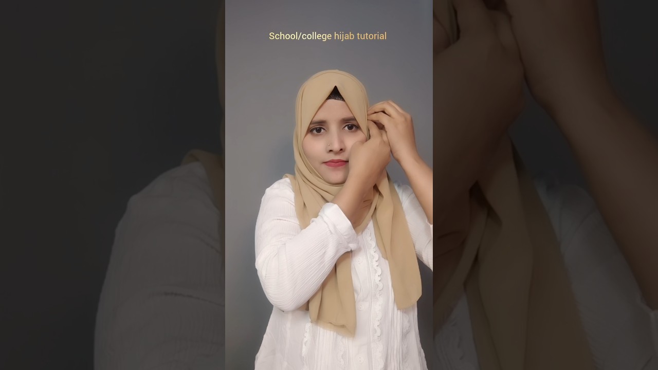 Easy hijab tutorial for school college girls #hijab #hijabstyle #easyhijabtutorial #hijabtutorial