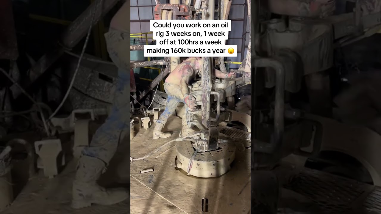 OIL RIG WORKER #shorts #makemoney #business #businessideas #money #oil #drilling #construction #tips