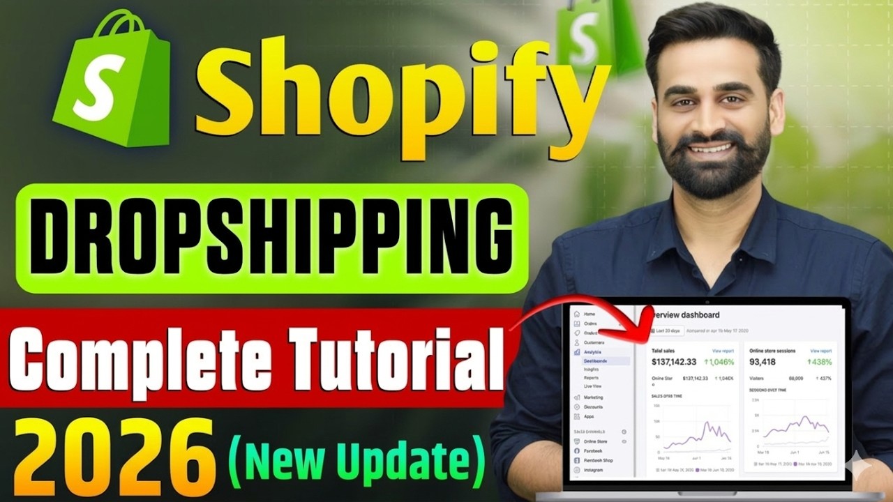 Shopify Dropshipping Complete Tutorial For Beginners (Update)