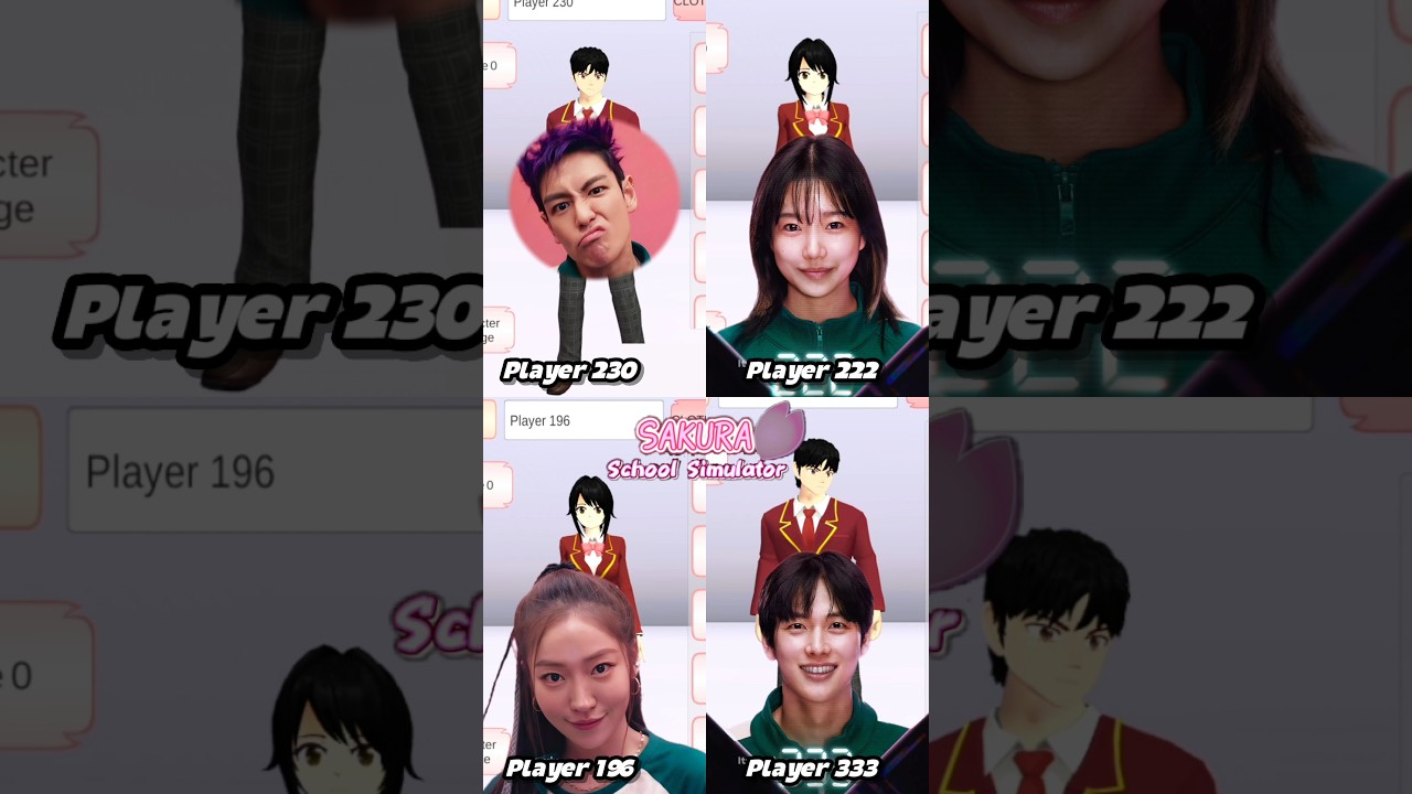 Squid Game 2 Players Tutorial Compilation SAKURA School Simulator #shorts #tiktok #trending